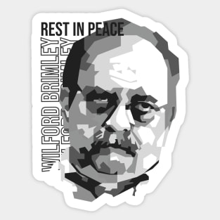 Rest In Peace Wilford Brimley On Skintone Sticker